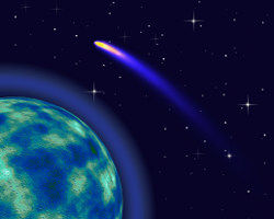 Cometa Espaço Planeta Terra